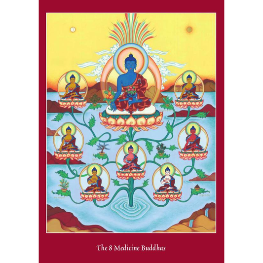 Postkarte 8 Medizinbuddhas