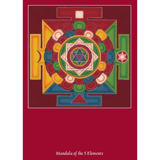 Postkaart Mandala 5 Elementen