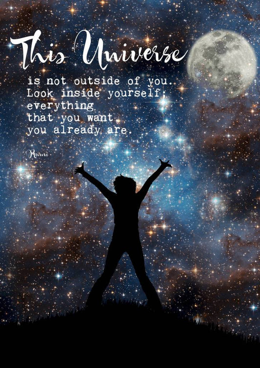 Postkaart This universe is