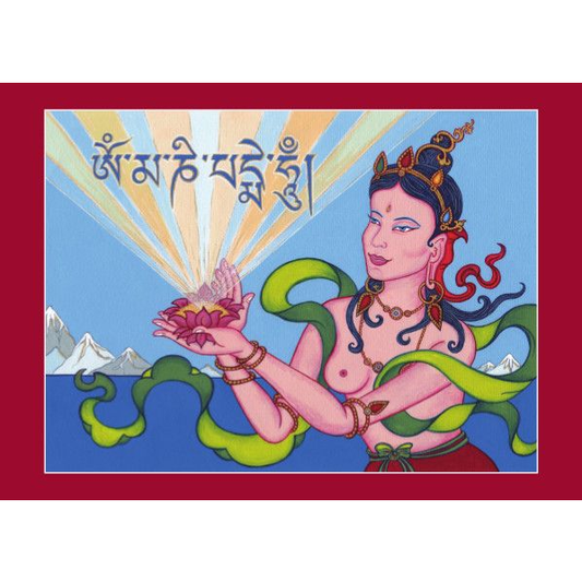 Postkaart Offerande Godin