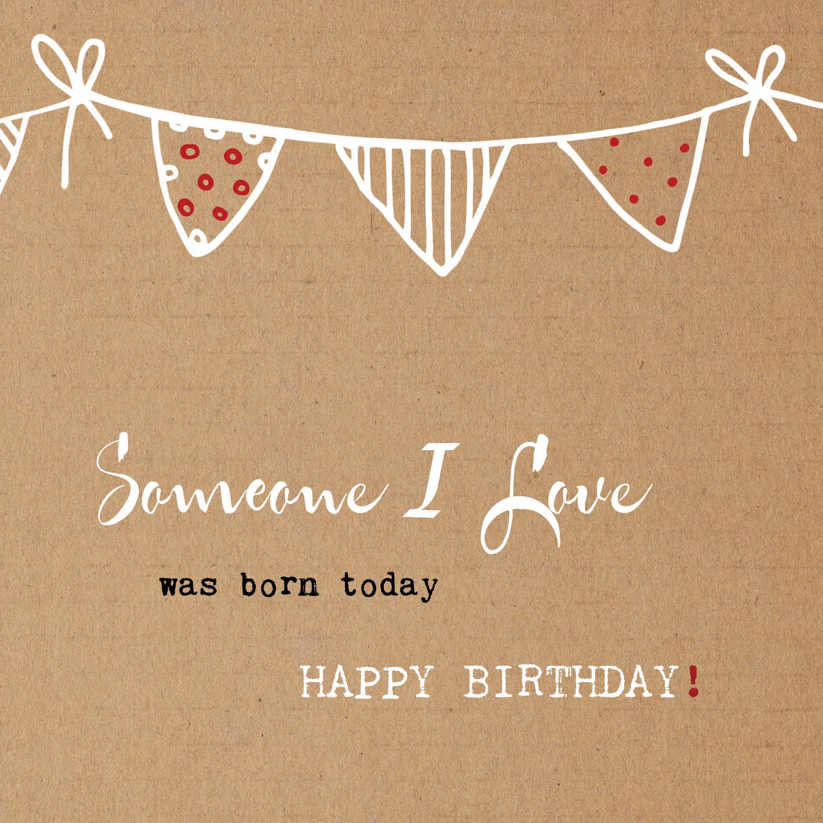 Postkaart Someone I love