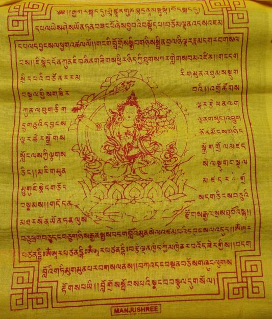 Tibetaanse gebedsvlaggen Manjushri