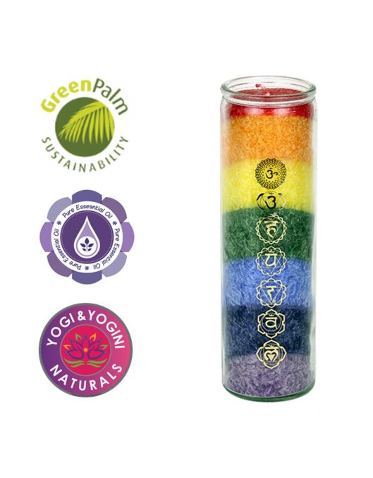 Geurkaars 7 chakras duurzaam