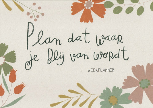 Weekplanner Blij