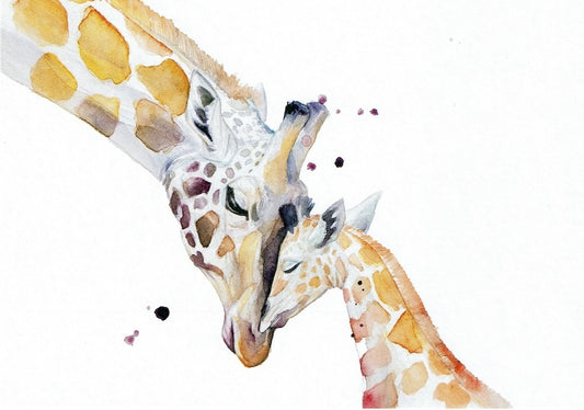 Postkaart Giraffe